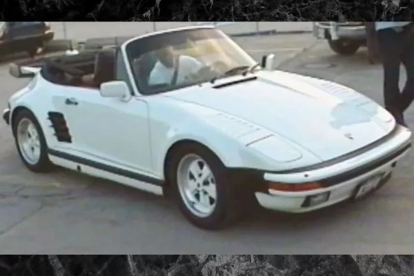 A picture of MJ driving his 911 Slant NOse