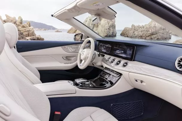 Cabin of the 2018 Mercedes-Benz E-Class Cabriolet 