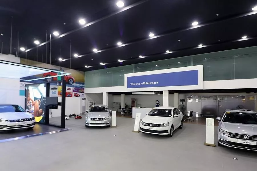 Volkswagen showroom at AC Motors Centrale