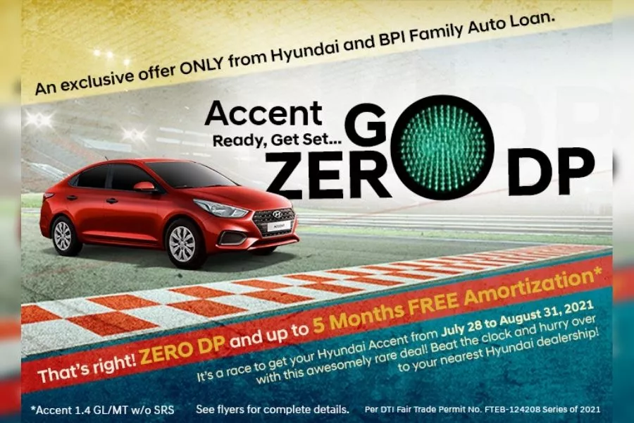 A picture of the Accent Zero DP promo