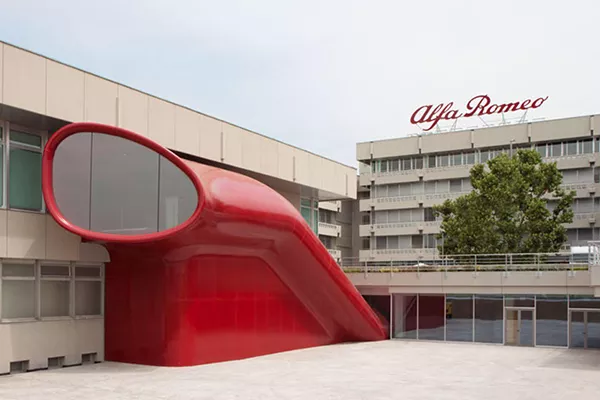 A picture of the Alfa Romeo plant in Arese.