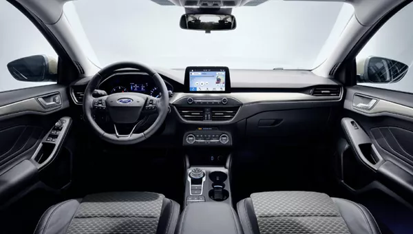 The interior of the Ford Focus 2019