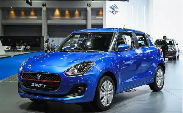 Angular front of the Suzuki Swift 2018 at Bangkok International Motor Show