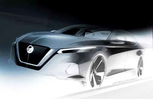 Nissan Altima 2018 design sketch