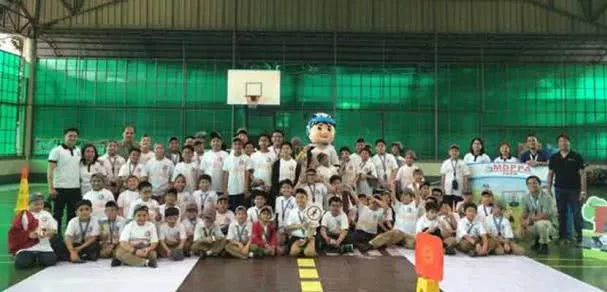 group photo of children participating in MDPPA's road safety seminar