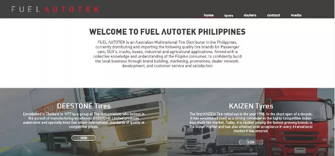 Screenshot of Fuel Autokek website