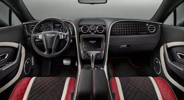 Bentley continental supersports' cabin