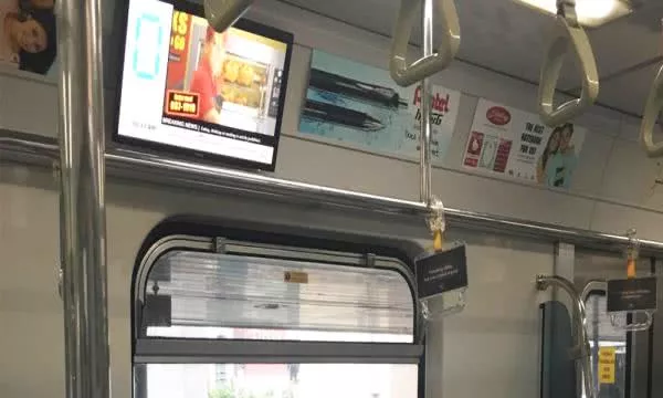 Inside a train cabin