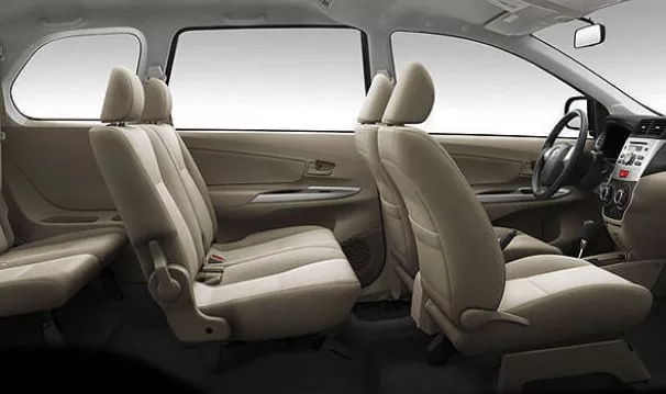 riders will get a big AUV like a Toyota Innova or a Mitsubishi Adventure that is made for groups up to 6 people A car's cabin