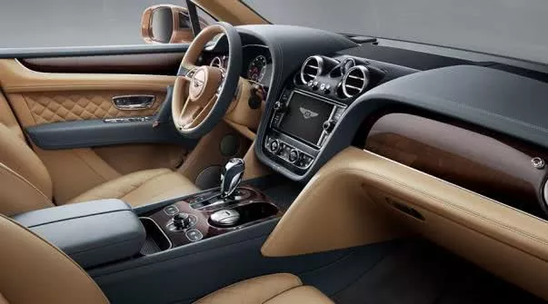 Bentley car's cabin
