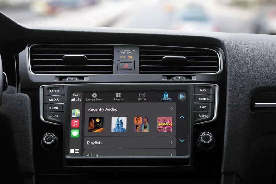 Apple CarPlay in a car