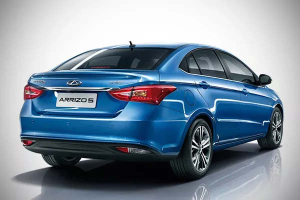 A picture of the rear of the Chery Arrizo 5e
