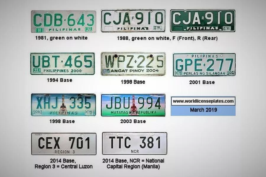 License plates 1981 series 