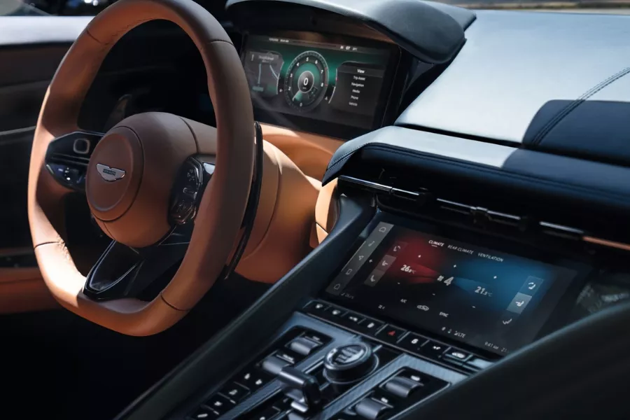 Aston Martin DB12 interior view