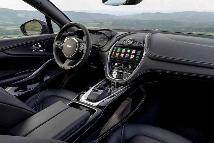 A picture of the interior of the Aston Martin DBX