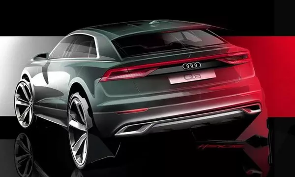 Audi Q8 2018 prototype angular rear
