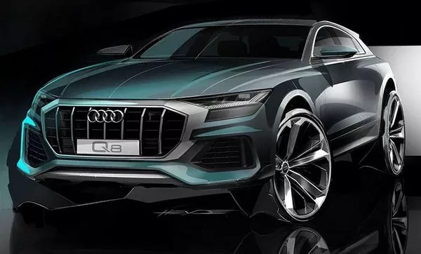 Audi Q8 2018 prototype angular front