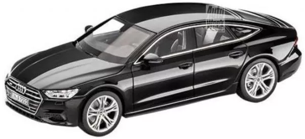 Black Audi A7 Sportback 2018 scale model