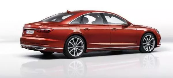 angular rear of the Audi A8