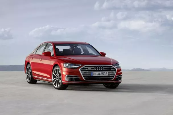 angular front of the 2018 Audi A8