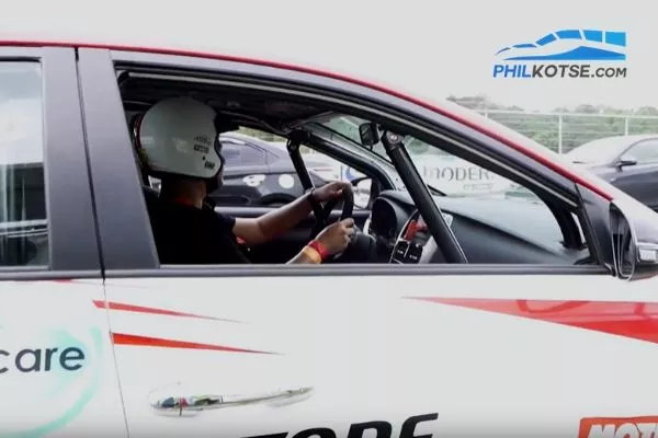 I kept repeating to myself: Author inside Vios Race Car