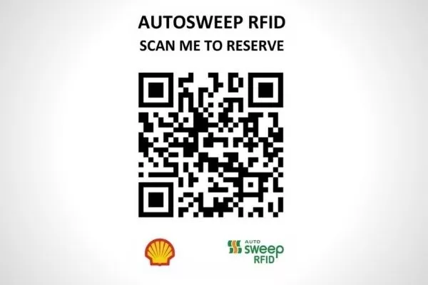 QR code from Shell Magallanes for an Autosweep RFID installation slot