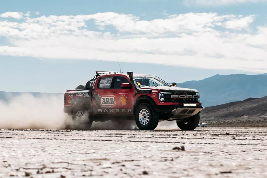 A picture of the Baja 1000-spec Ford Ranger Raptor