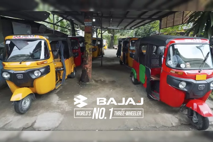 Bajaj three-wheeler front view