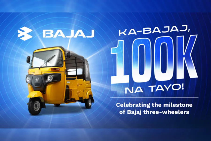Bajaj reaches its 100,000 sales milestone Bajaj celebrates 100,000 sales milestone