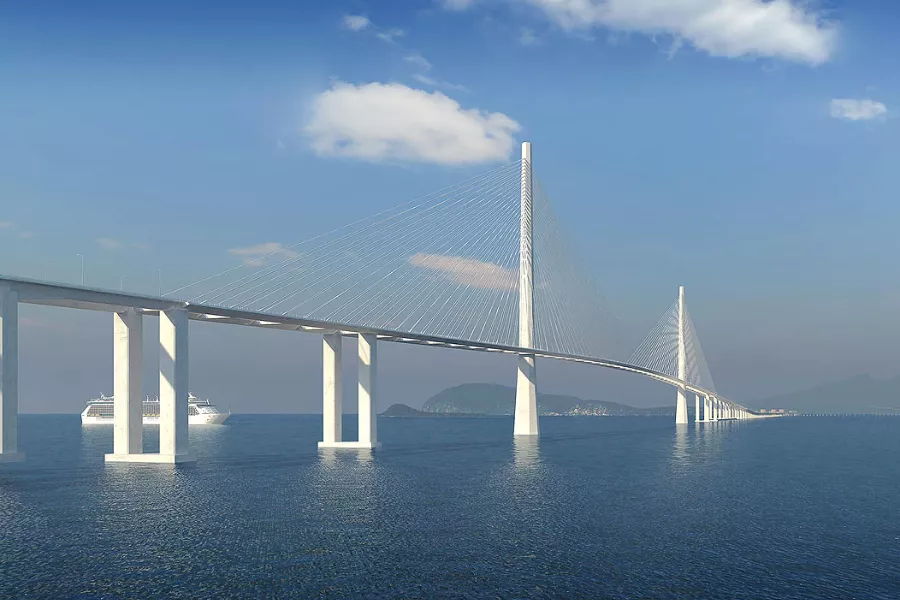 3D render of the Bataan-Cavite Interlink Bridge