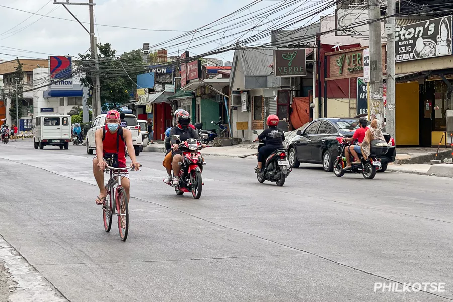 Bicycle on the road