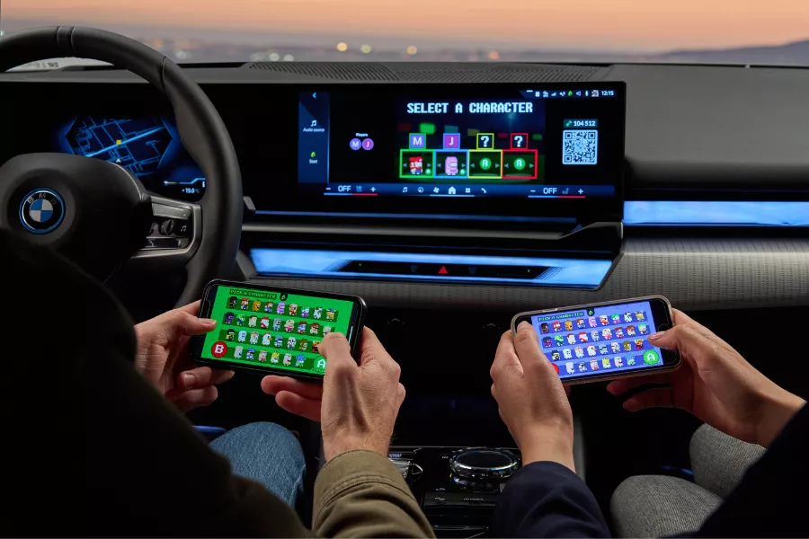 BMW and AirConsole in-car gaming