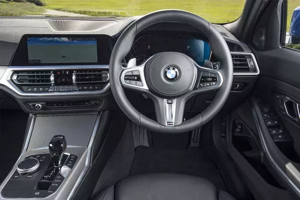 BMW M4 dashboard and steering wheel
