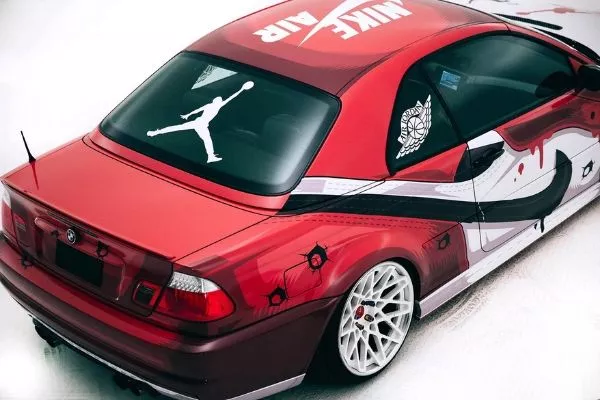 The customized M3 seen from the top