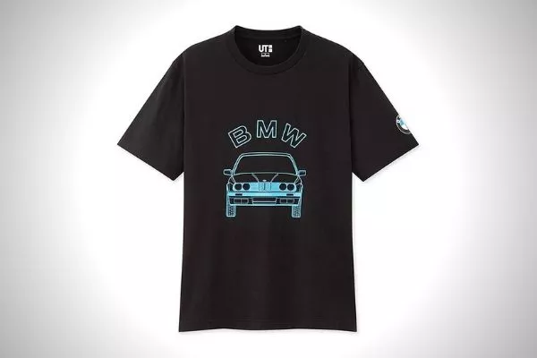 A picture of the Uniqlo BMW brand shirt