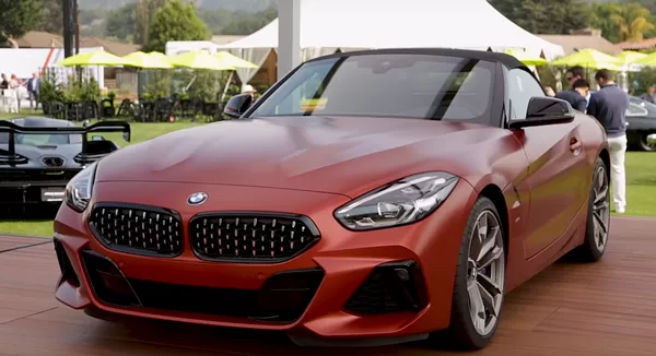 angular front of the BMW Z4 2019 at Pebble Beach