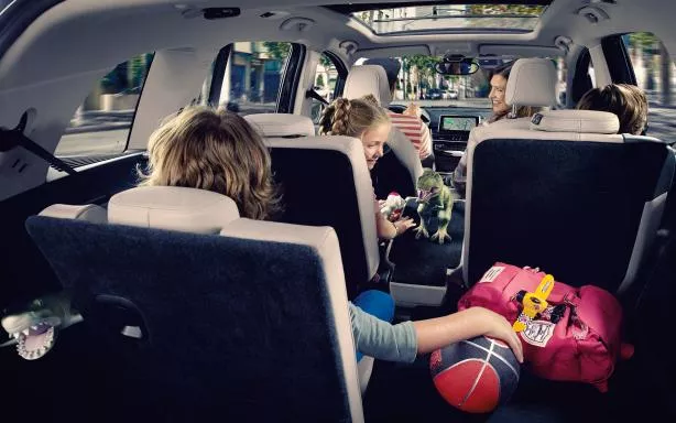 The new one offers 560L trunk space Interior of a BMW 2 Series Gran Tourer 2017