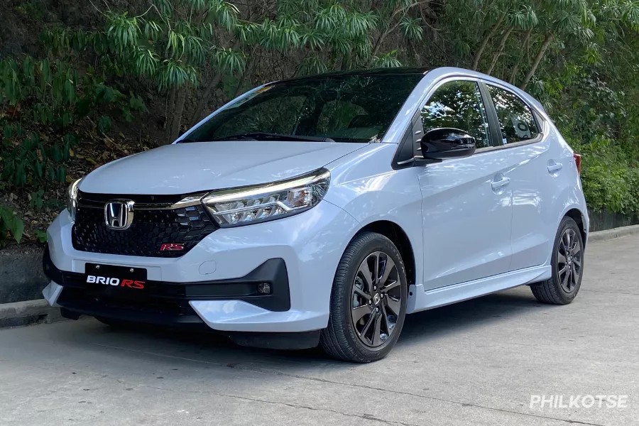 2024 Honda Brio RS front quarter shot