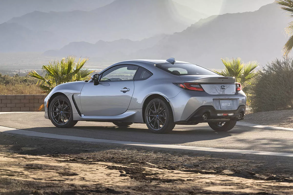 The rear end of the new Subaru BRZ A picture of the rear of the new Subaru BRZ