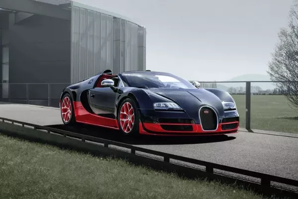 A parked Veyron