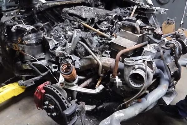 Huracan before being restored