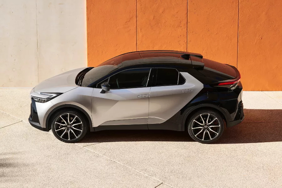 A picture of the side of the C-HR.