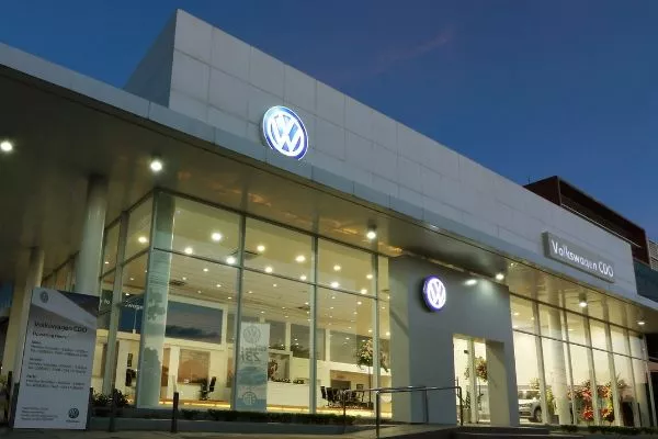 A picture of Volkswagen Cagayan de Oro at night