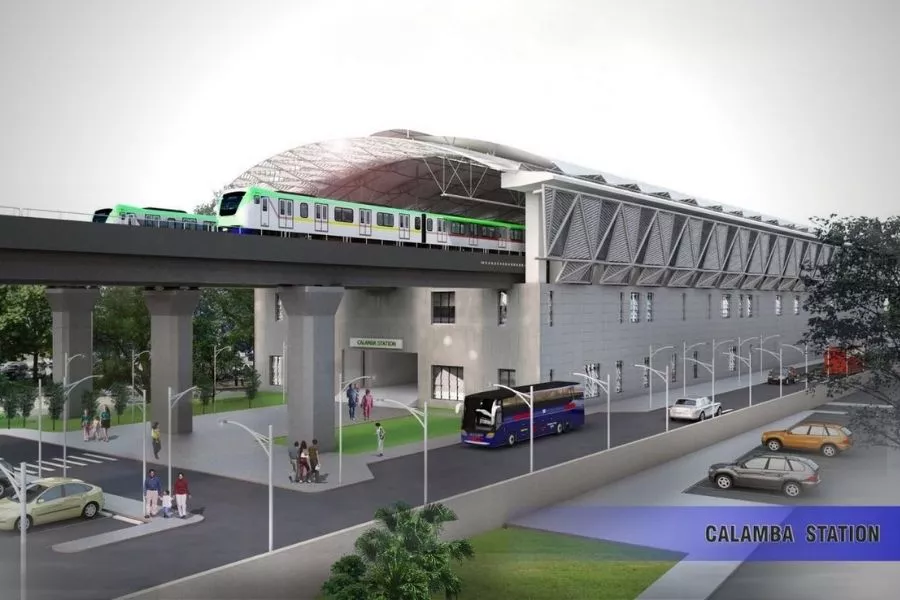 A 3D rendering of the PNR Calamba station