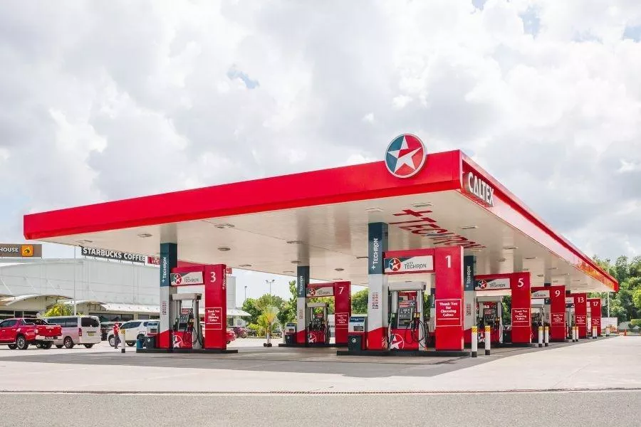 Caltex gas station in the Philippines