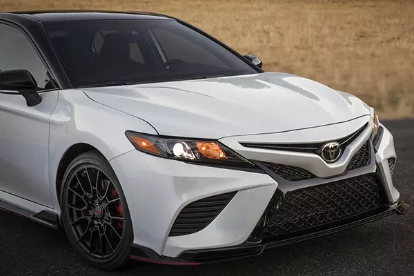 The front of the Toyota Camry TRD 2020