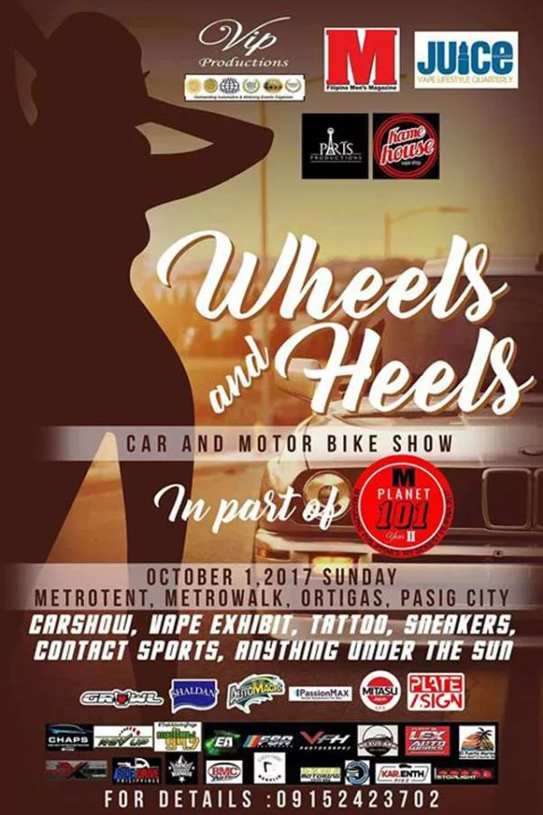 Poster of the Wheels and Heels car event