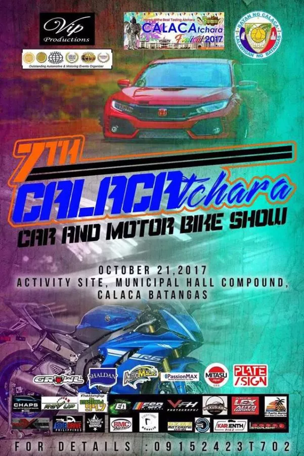 Banner of the 7th Calacatchara Car and Motor show
