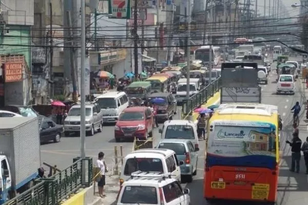 Cavite implemented a number coding scheme a year ago A picture of traffic in Cavite