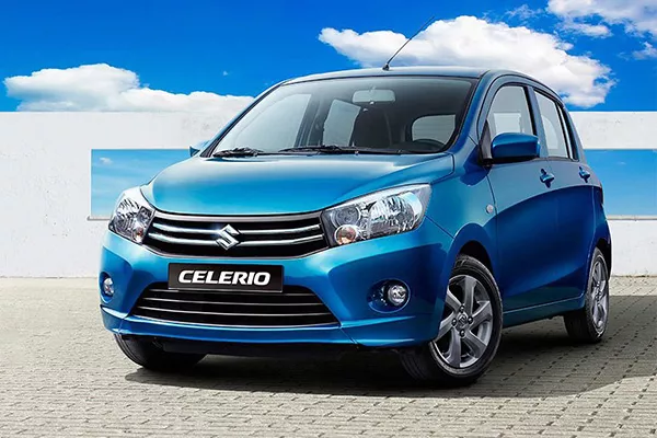 A blue 2019 Suzuki Celerio